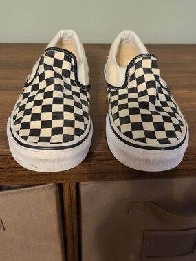 Vintage  Vans Slip-On Checkered Sneaker  Men Us9.5  WOMEN SZ 11  USED